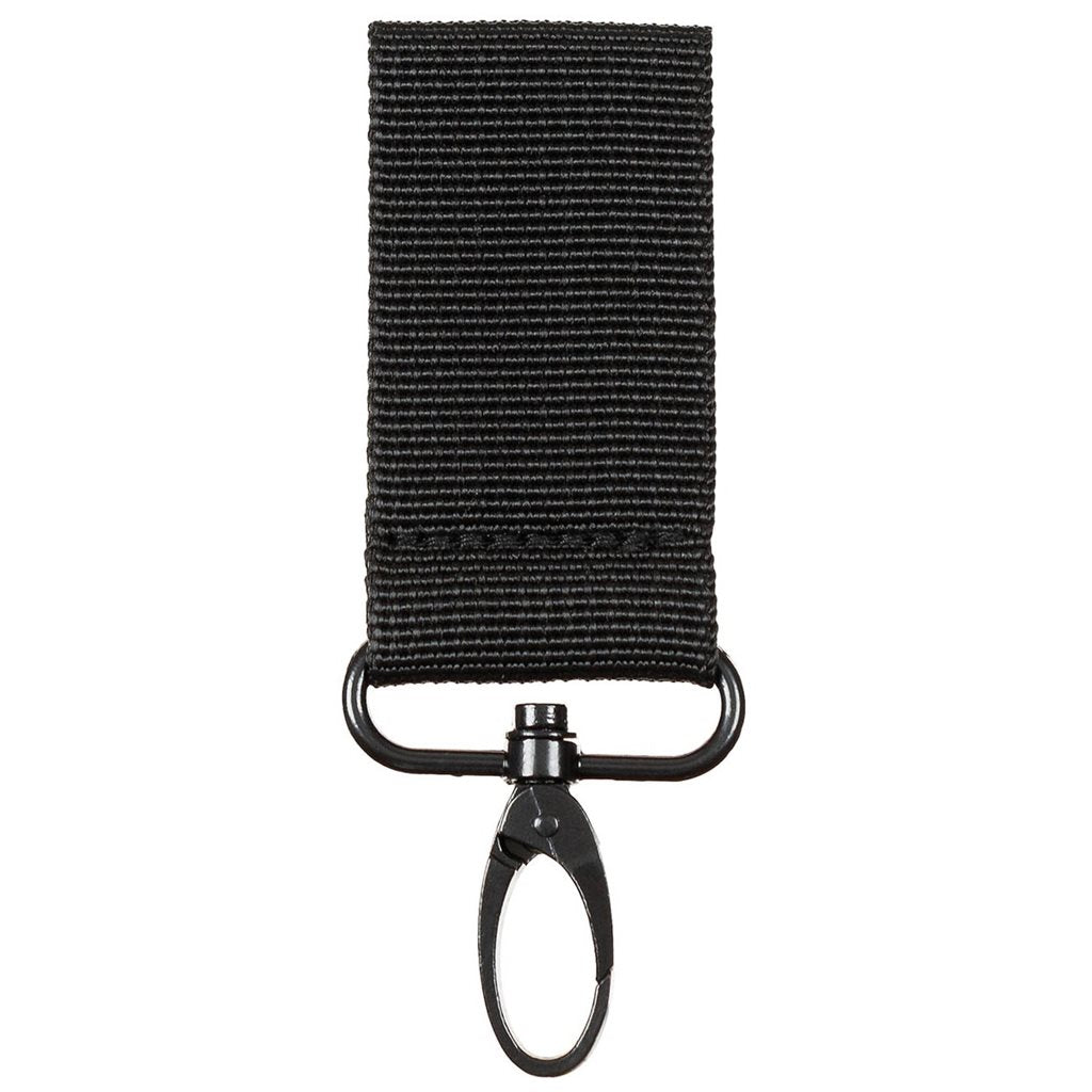 Bucle para cinturón con mosquetón de nylon negro (ref. 22673)