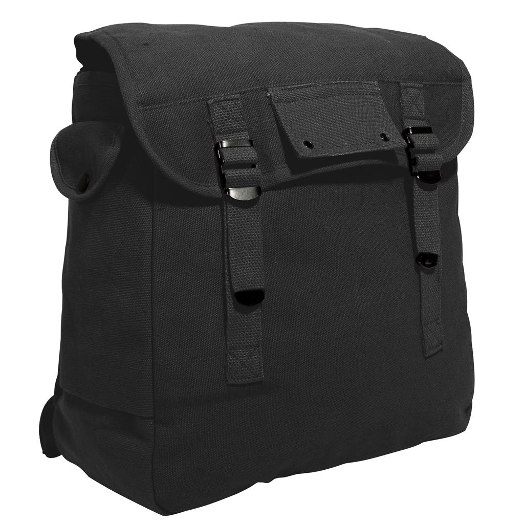 Bolso bandolera/mochila MUSETTE KHAKI de lona de algodón estilo army