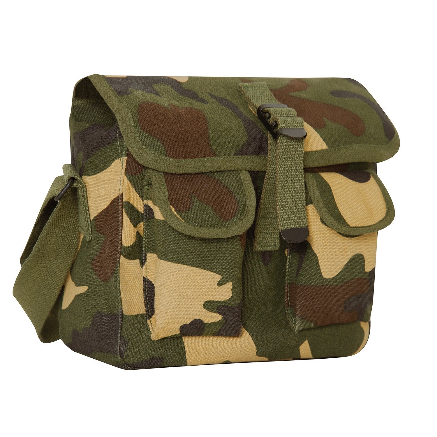 Bolsa bandolera AMMO Rothco de lona de algodón, 26 x 20 x 10 cm, correa ajustable