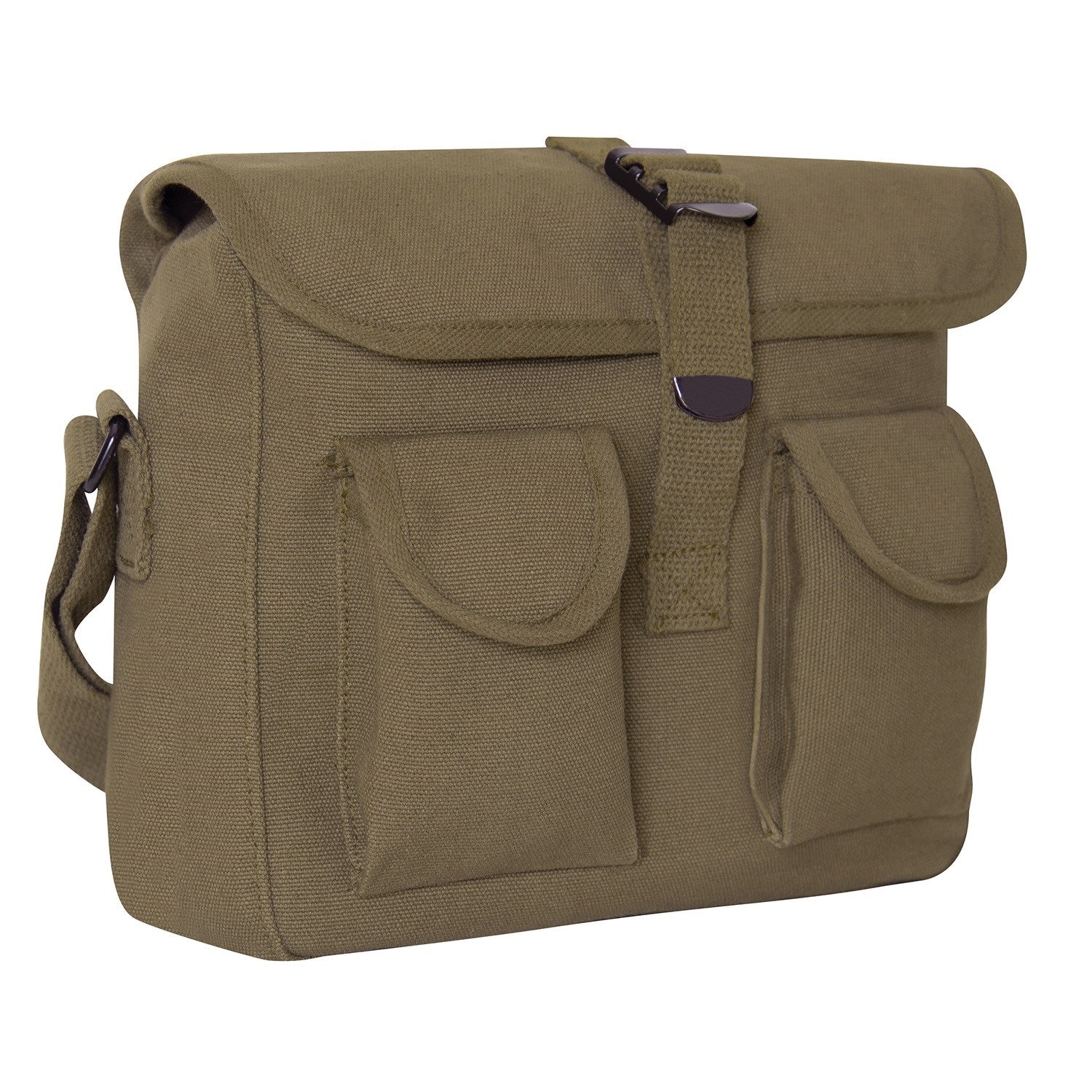 Bolsa bandolera AMMO Woodland de lona de algodón 26 x 20 x 10 cm
