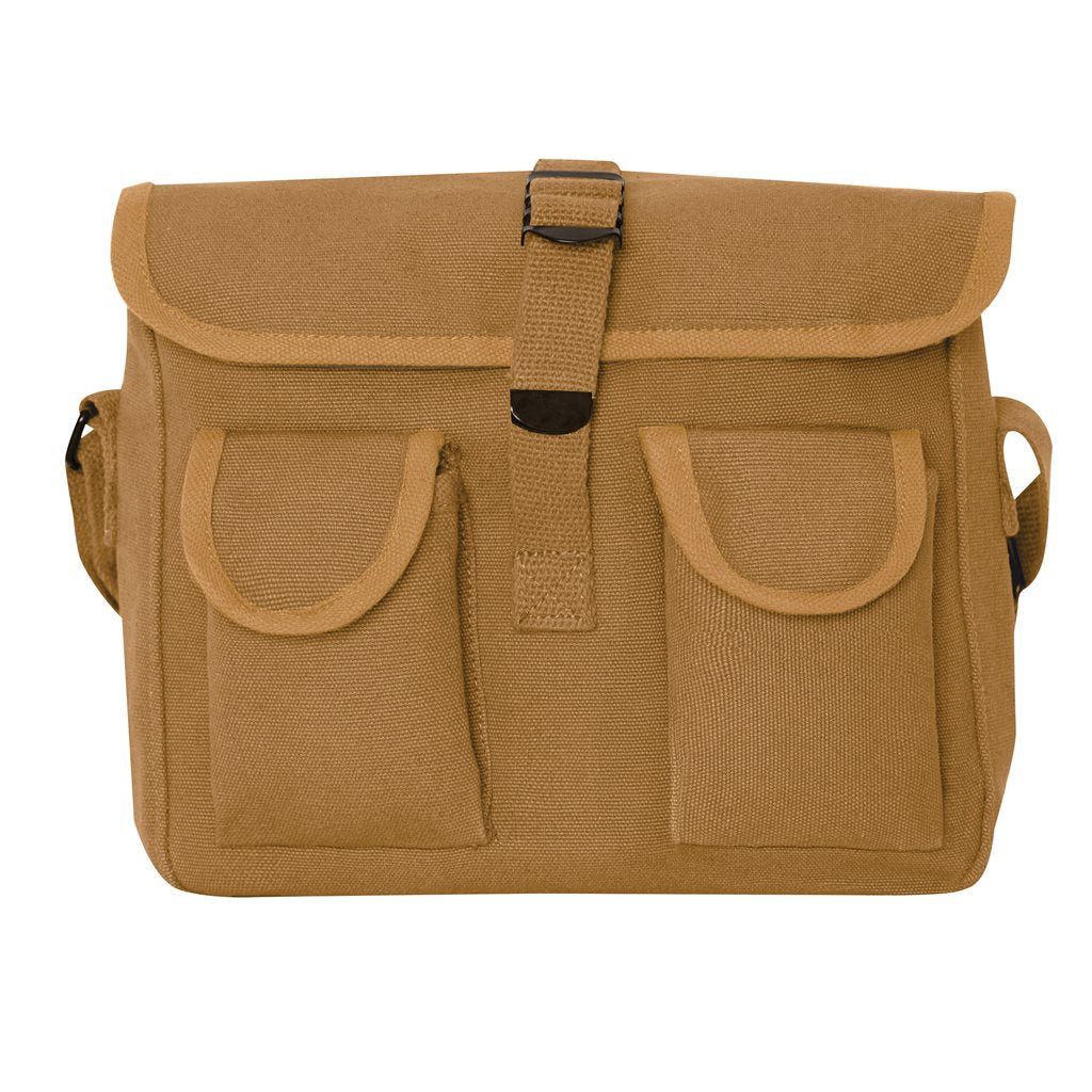 Bolsa bandolera AMMO Rothco de lona de algodón, 26 x 20 x 10 cm, correa ajustable