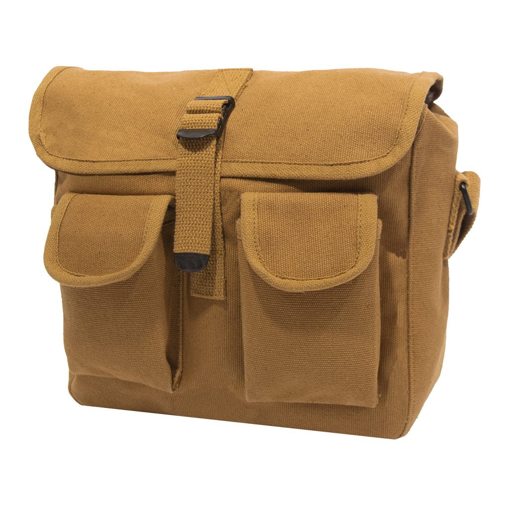 Bolsa bandolera AMMO Rothco de lona de algodón, 26 x 20 x 10 cm, correa ajustable