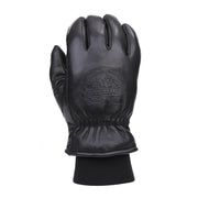Guantes de invierno de piel negros OUTDOOR con forro Thinsulate 3M y exterior de piel de vacuno resistente