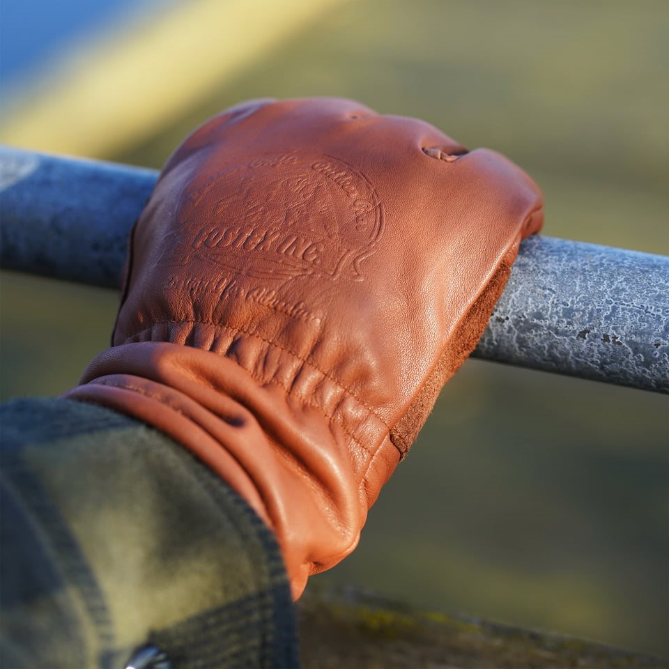 Guantes de invierno OUTDOOR de cuero marrón con forro Thinsulate 3M