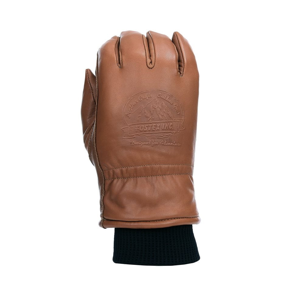 Guantes de invierno OUTDOOR de cuero marrón con forro Thinsulate 3M