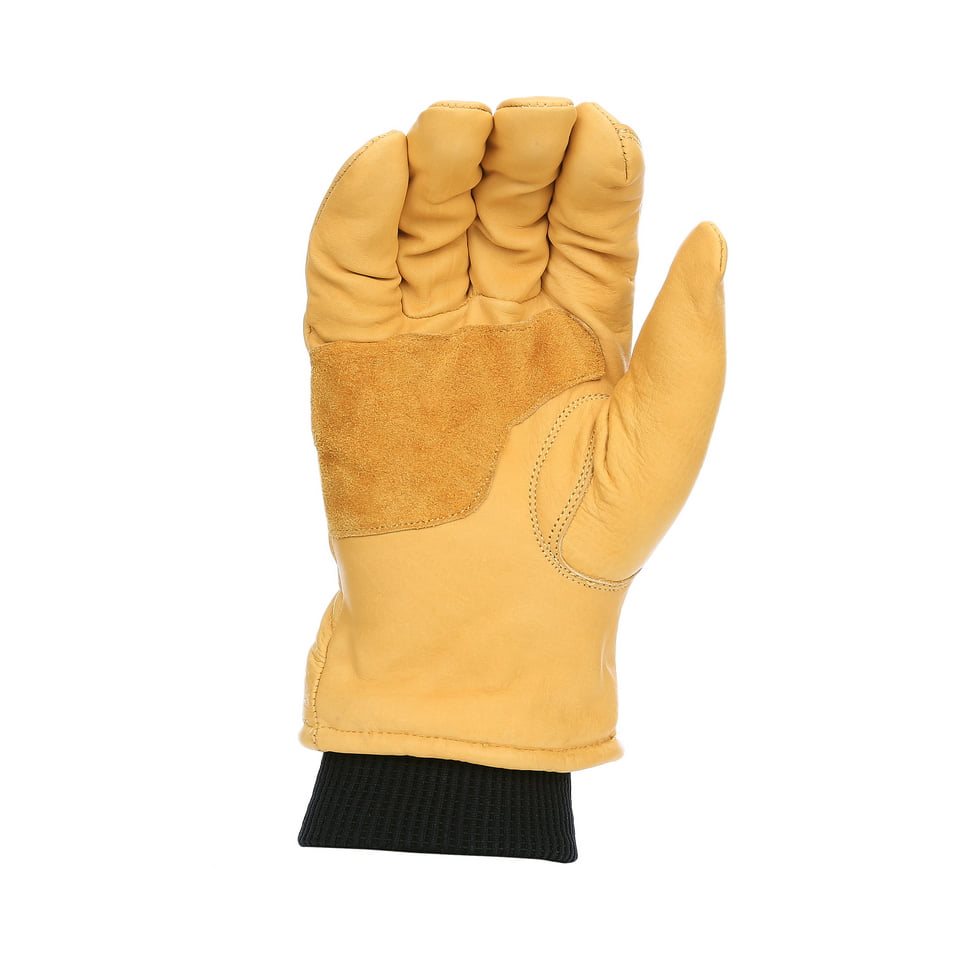 Guantes de invierno OUTDOOR de cuero color arena con forro Thinsulate 3M