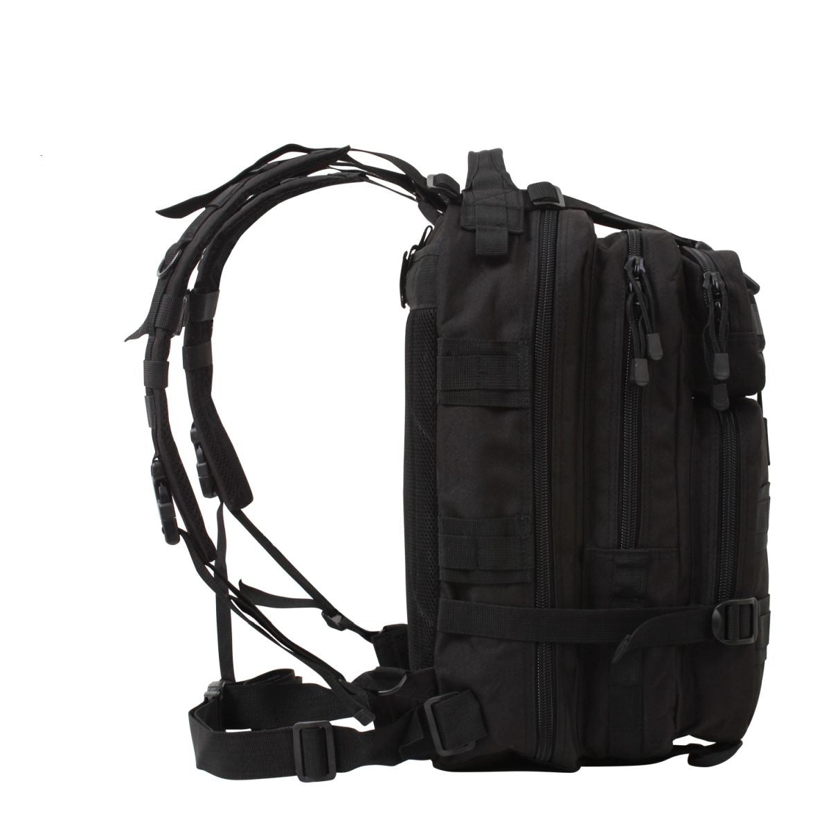 Mochila táctica ASSAULT I Medium negra-verde 25 L con sistema MOLLE