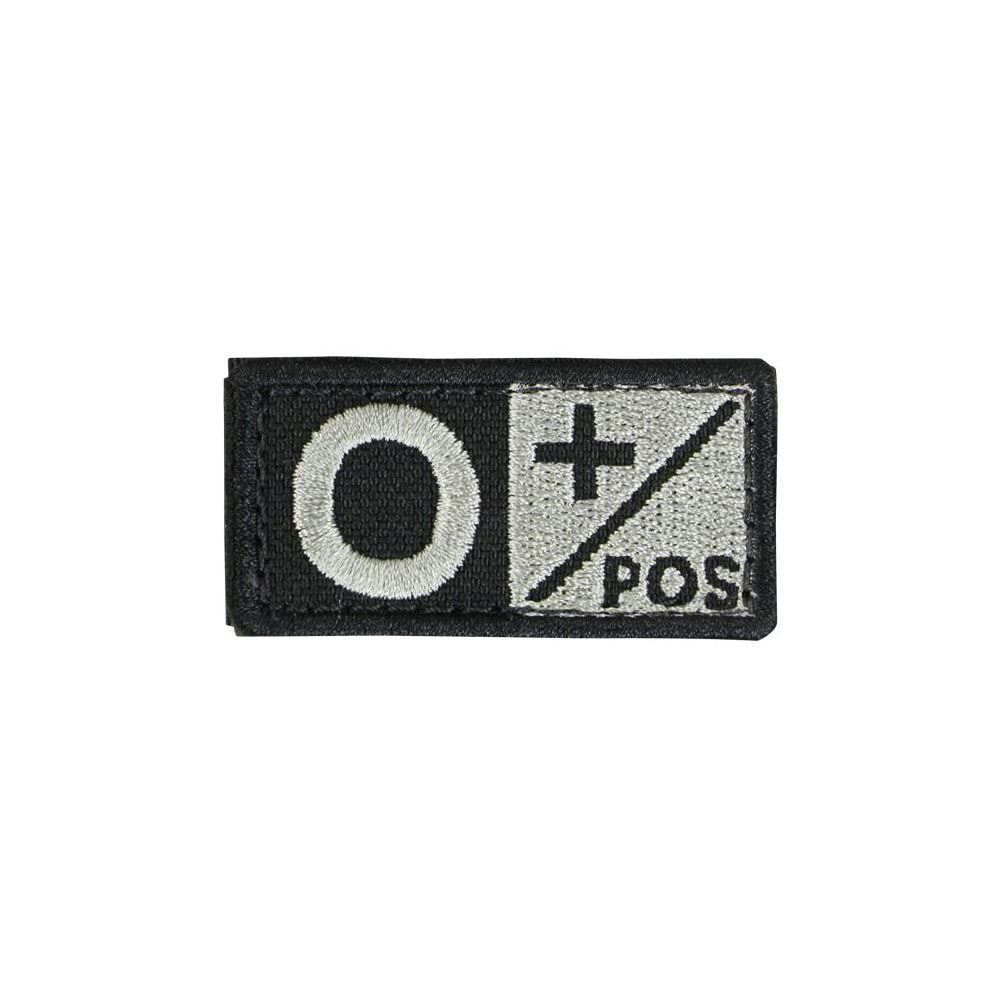 Parche velcro grupo sanguíneo B POS 5 x 2,5 cm