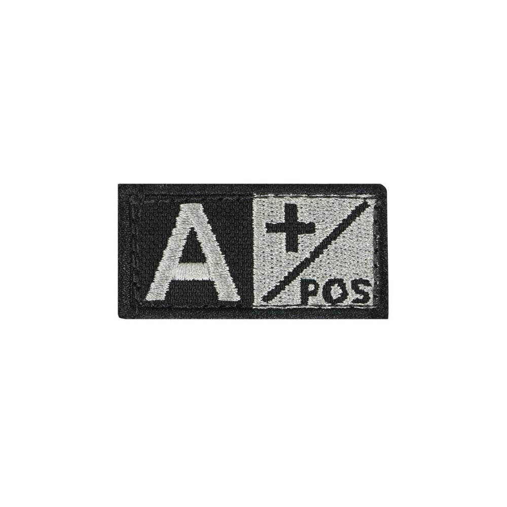 Parche velcro grupo sanguíneo B POS 5 x 2,5 cm