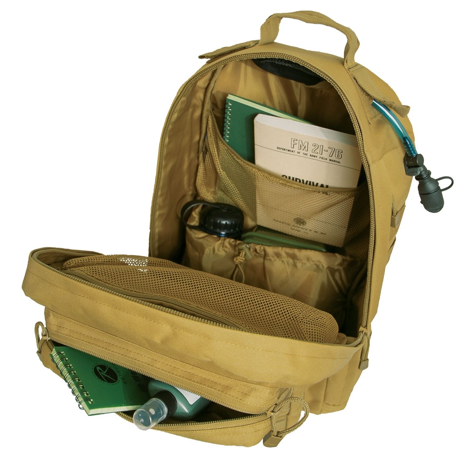 Mochila táctica FAST MOVER negra 35 L con sistema PALS/MOLLE y bolsillo para portátil 15"
