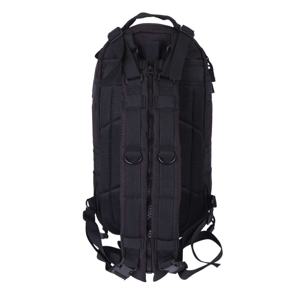 Mochila convertible TRANSPORT medium negra 45x25x23 cm con tirantes sujetables por cremallera