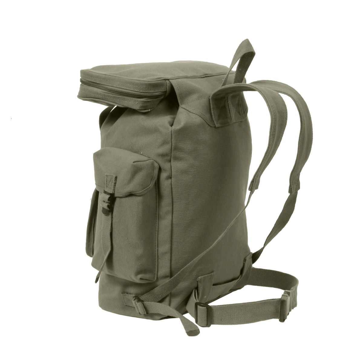 Mochila EUROPEAN NAVY en lona de algodón resistente, diseño clásico color navy