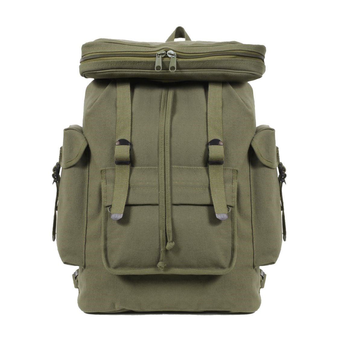 Mochila EUROPEAN NAVY en lona de algodón resistente, diseño clásico color navy