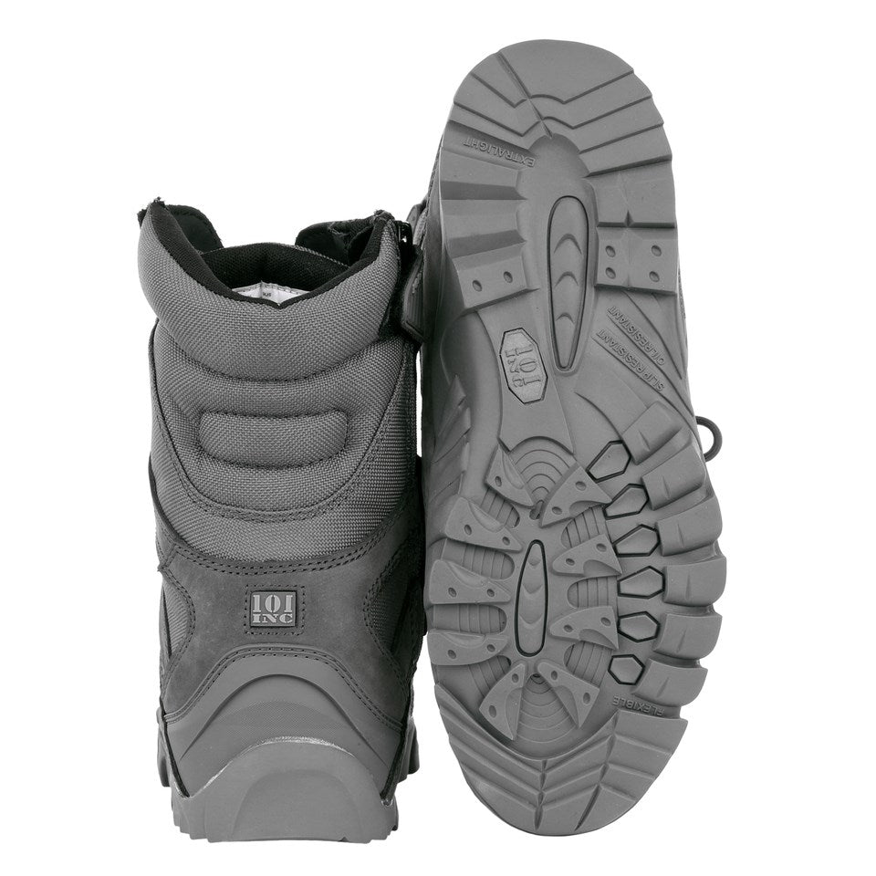 Botas tácticas COMBAT RECON color Wolf Grey con cremallera YKK
