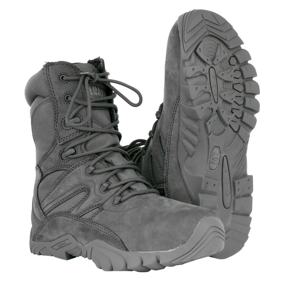 Botas tácticas COMBAT RECON color Wolf Grey con cremallera YKK