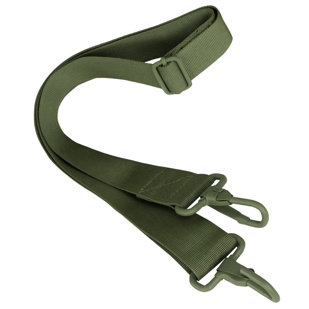 Correa de repuesto para hombro verde 4 cm ancho ajustable 68-120 cm con mosquetones metálicos