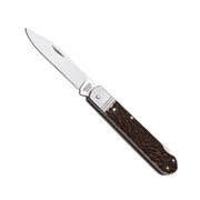 Navaja plegable FIXIR con empuñadura imitación asta y hoja de acero 440A, longitud total 106 mm