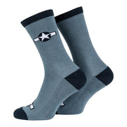 Calcetines largos azules US AIRFORCE con logo de estrella y franja (usado 1943-1947)