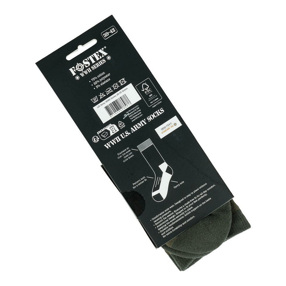 Calcetines verdes US Army WWII con logo