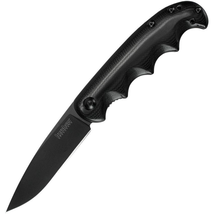 Cuchillo plegable AM-5 Framelock con hoja 8Cr13MoV y acabado negro