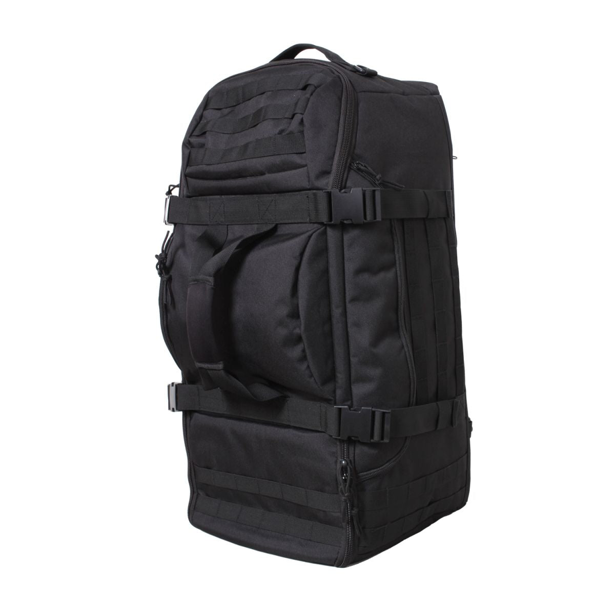 Convertible MISSION 3v1 mochila/bolsa 60 L negra con asa acolchada y correa desmontable