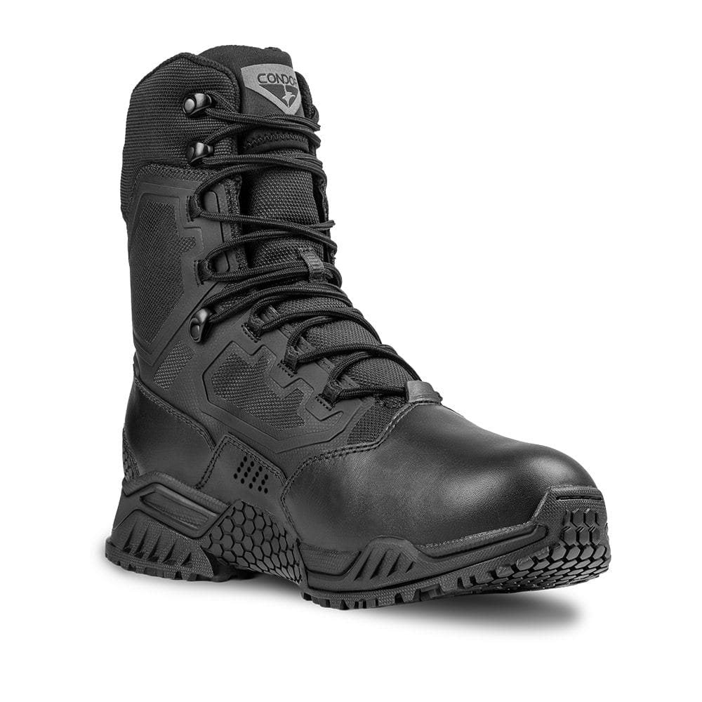 Botas tácticas BRIGADE 8" negras, par de botas de caña alta