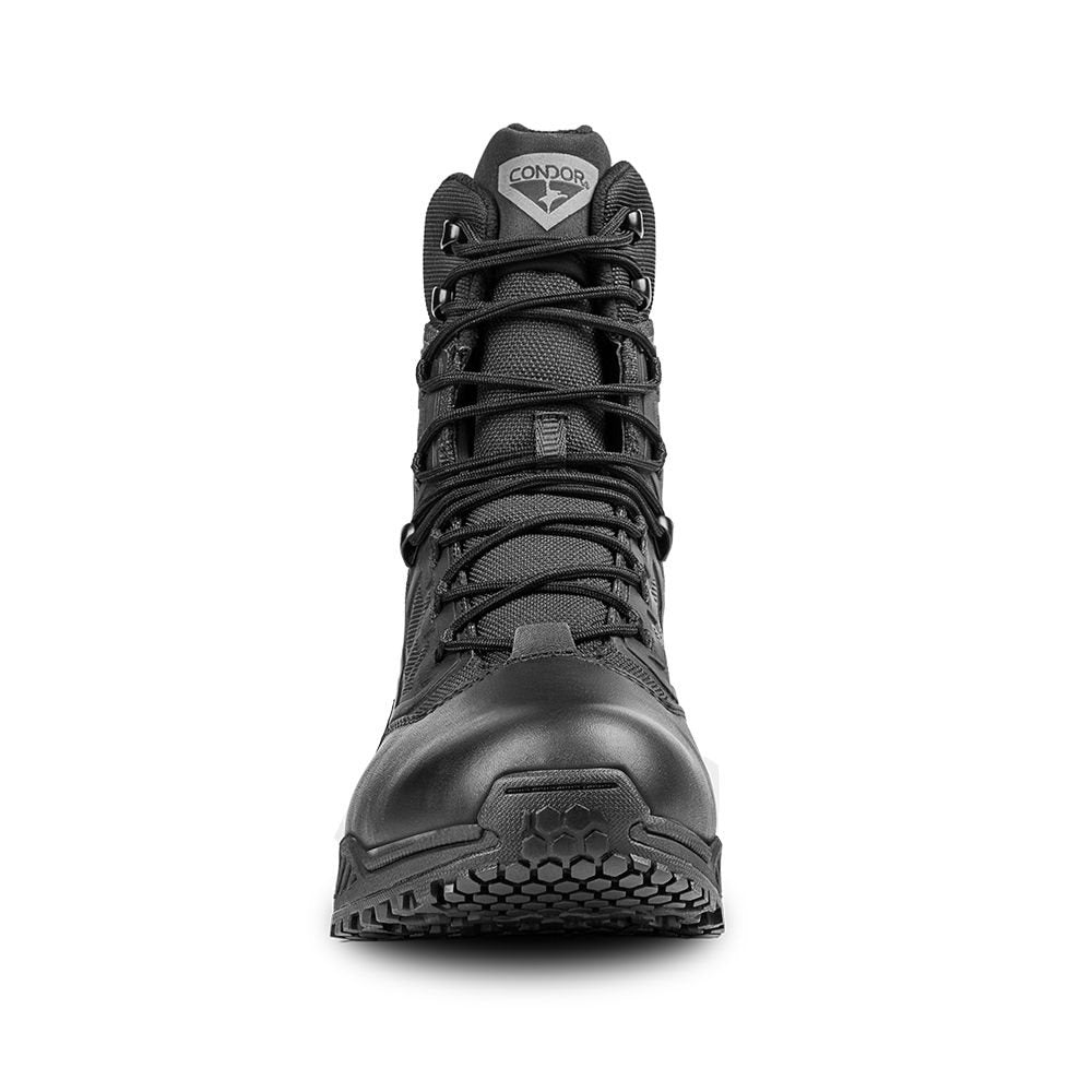 Botas tácticas BRIGADE 8" negras, par de botas de caña alta