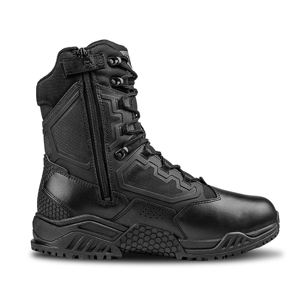 Botas tácticas BRIGADE 8 negras con cremallera lateral YKK, imagen del producto
