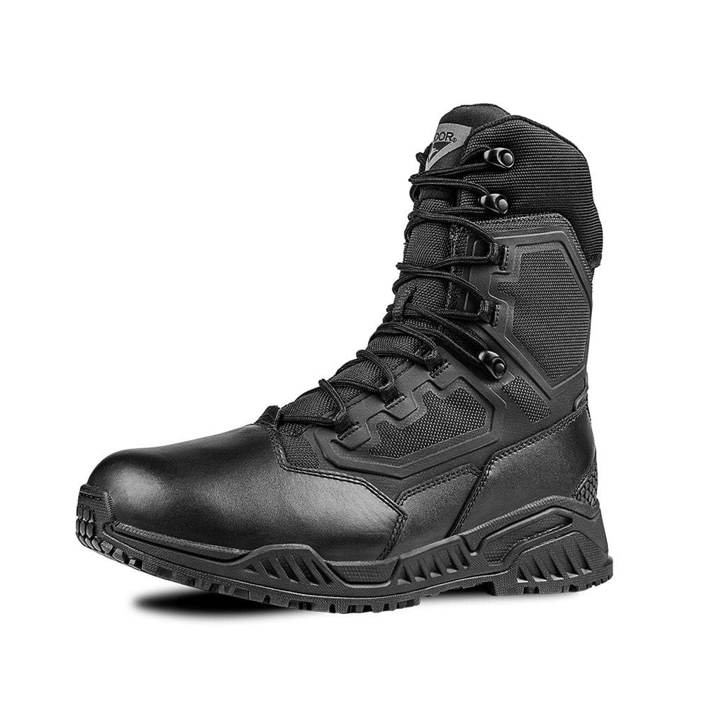 Botas tácticas BRIGADE 8 negras con cremallera lateral YKK, imagen del producto