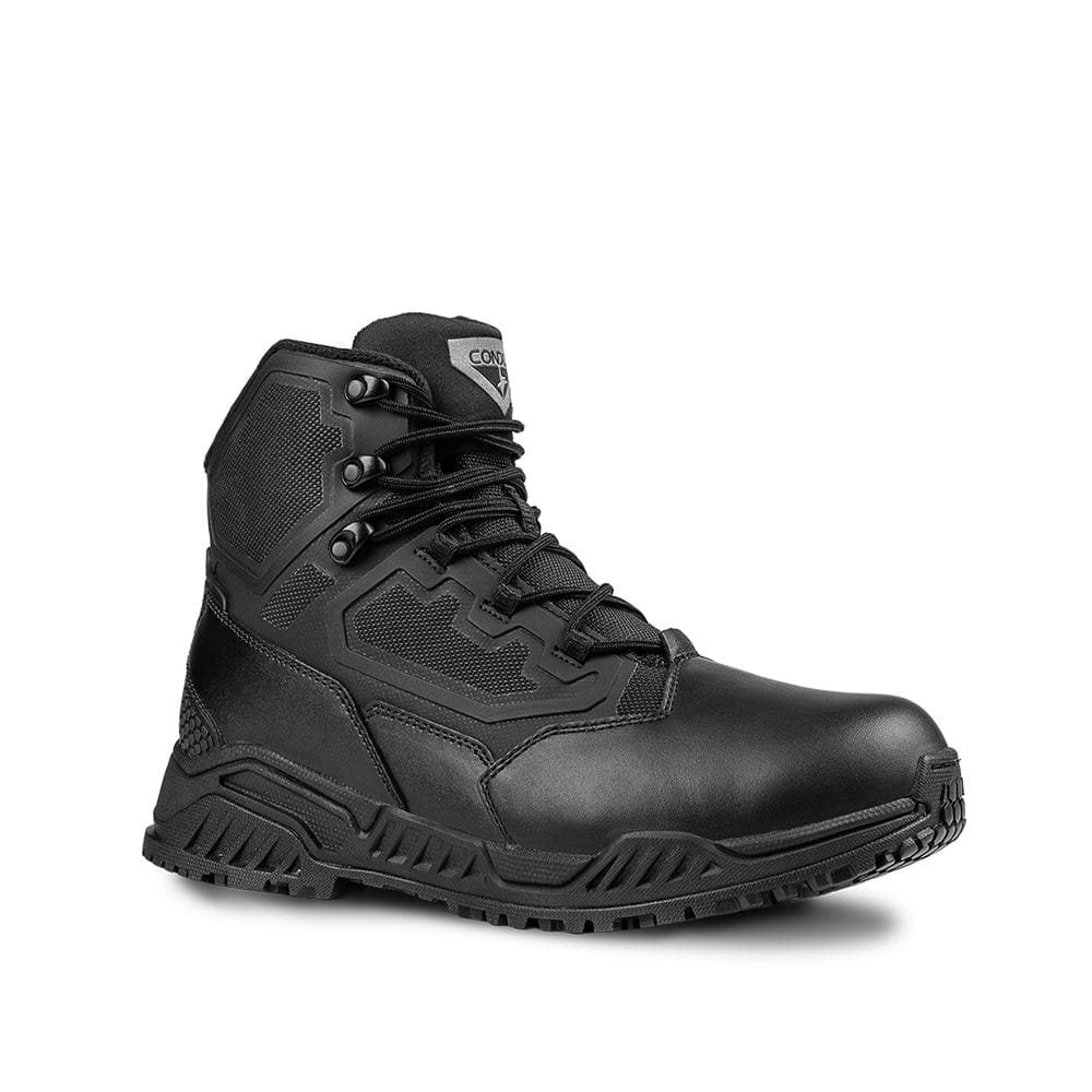 Botas tácticas Brigade 6 negras, botas tobilleras profesionales