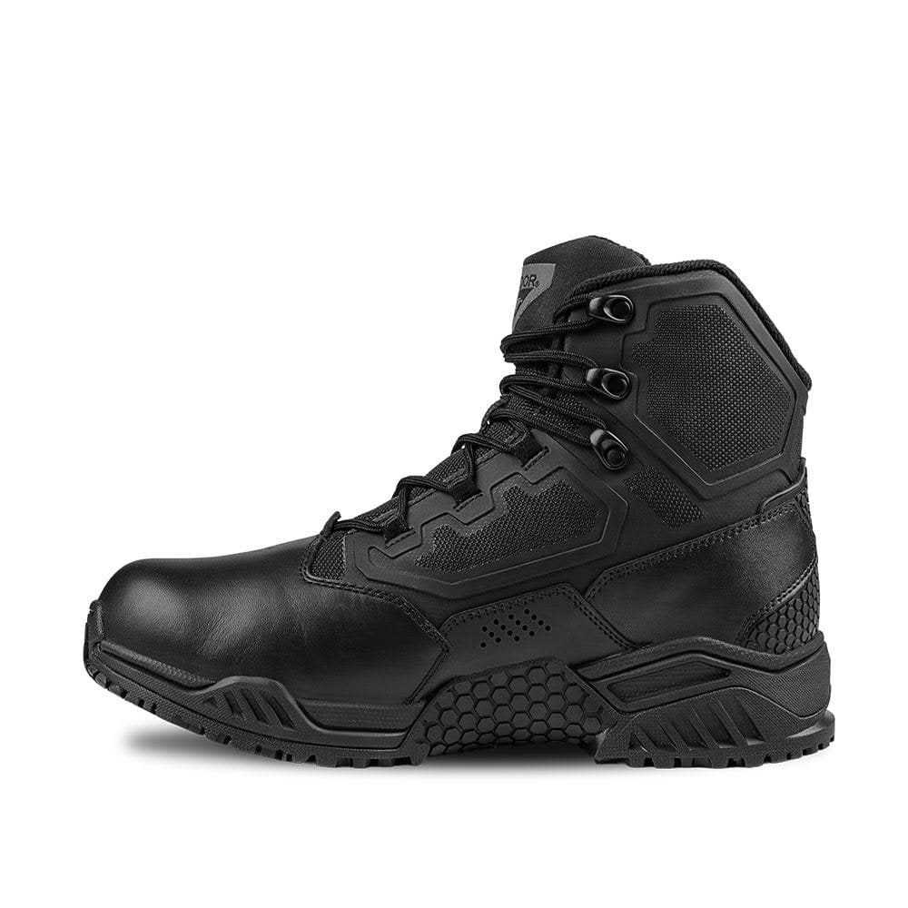 Botas tácticas Brigade 6 negras, botas tobilleras profesionales