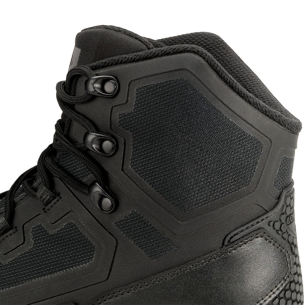 Botas tácticas Brigade 6 negras, botas tobilleras profesionales