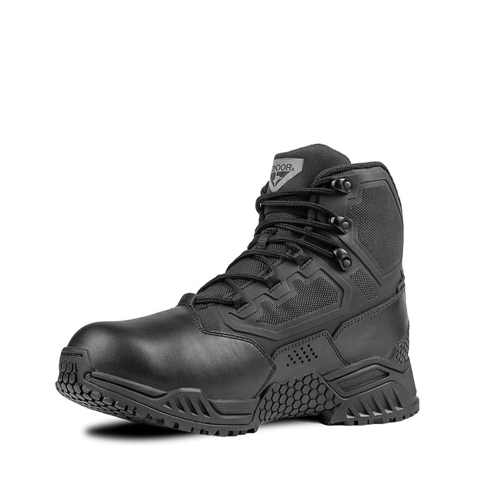 Botas tácticas Brigade 6 negras, botas tobilleras profesionales