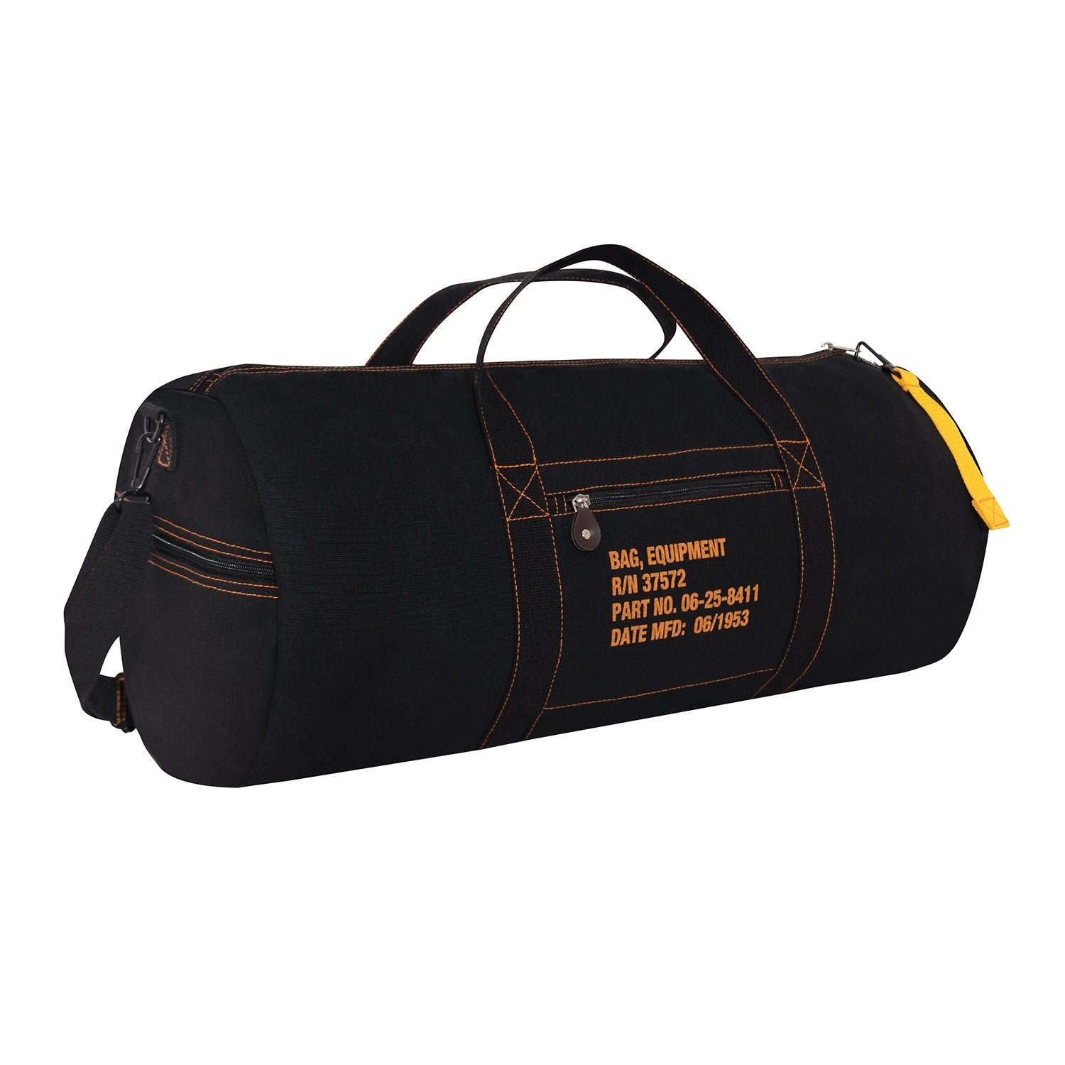 Bolsa EQUIPMENT grande de lona estilo militar con tres bolsillos laterales, cierre bidireccional y mosquetón