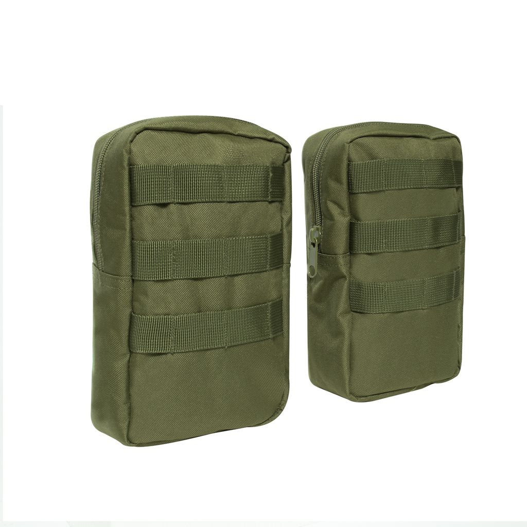 Mochila táctica Global Assault negra de Rothco, compatible con MOLLE y sistema de hidratación