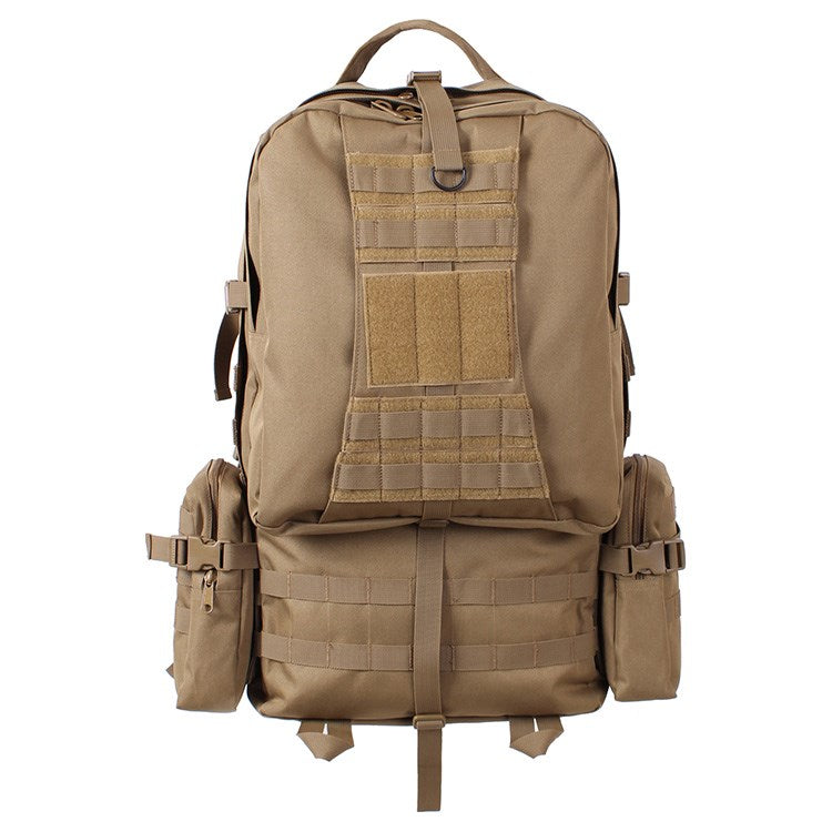 Mochila táctica Global Assault negra de Rothco, compatible con MOLLE y sistema de hidratación