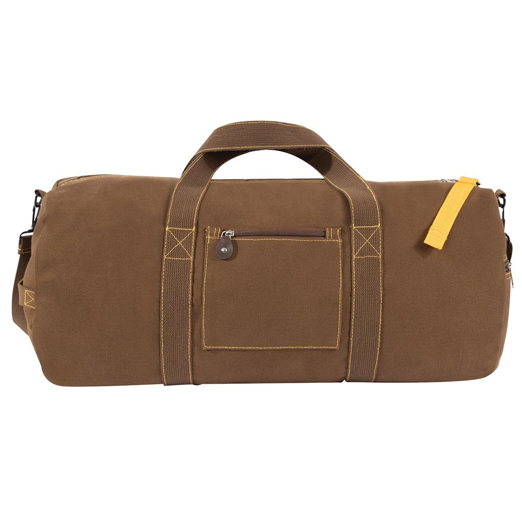 Bolsa EQUIPMENT grande de lona estilo militar con tres bolsillos laterales, cierre bidireccional y mosquetón