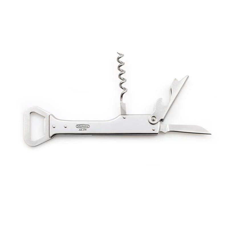 Navaja camarero HANDY 236-NN-4 de acero inoxidable con sacacorchos y abridor