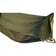 Red de hamaca verde JUNGLE MOSKITO con mosquitera y techo impermeable