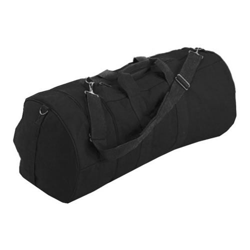 Bolsa deportiva verde 75 x 33 cm de lona impregnada con correa al hombro