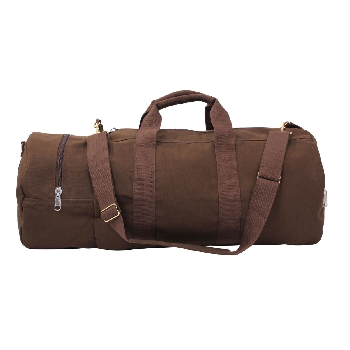 Bolsa deportiva verde 75 x 33 cm de lona impregnada con correa al hombro