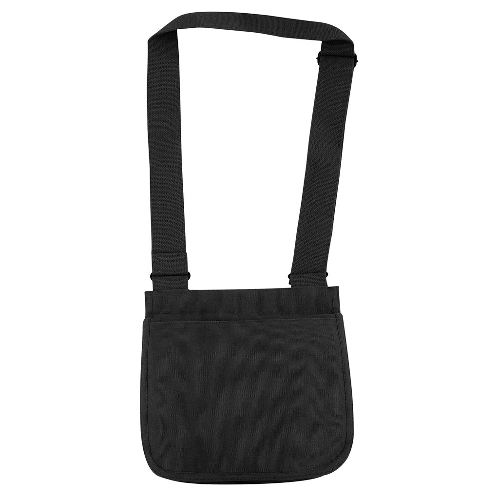 Bolso bandolera Venturer TM Survivor negro de lona con múltiples bolsillos 25×28×13 cm