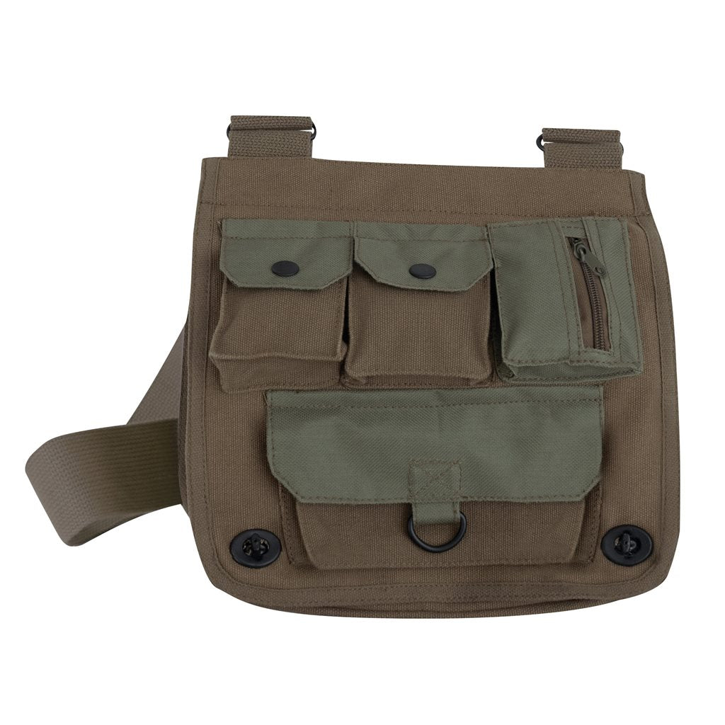 Bolsa bandolera VENTURER TM SURVIVOR negra, tela, 25 x 28 x 13 cm