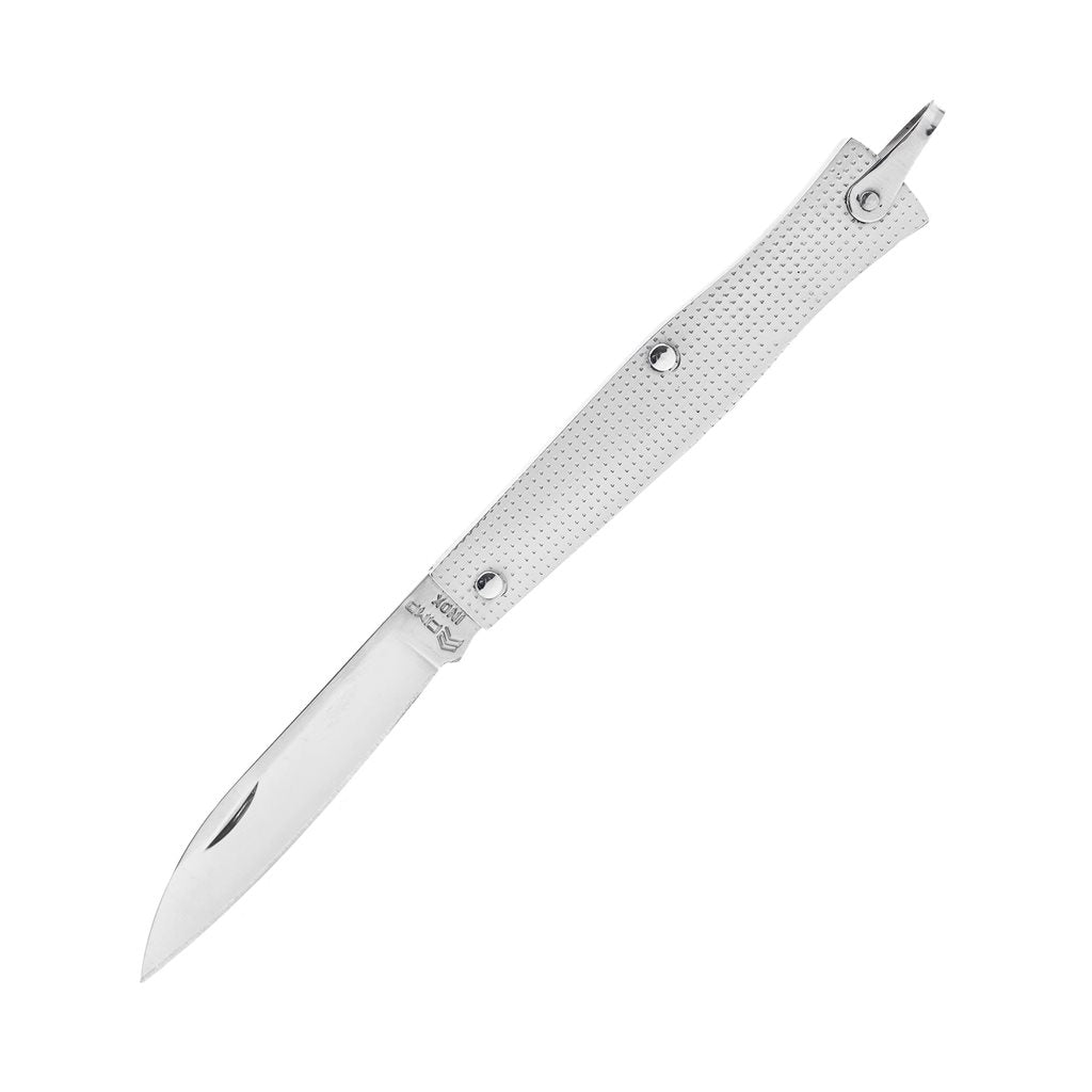 Navaja tradicional Slip Joint, hoja lisa, mango 9,1 cm, hoja 7,4 cm, fabricada en Brasil