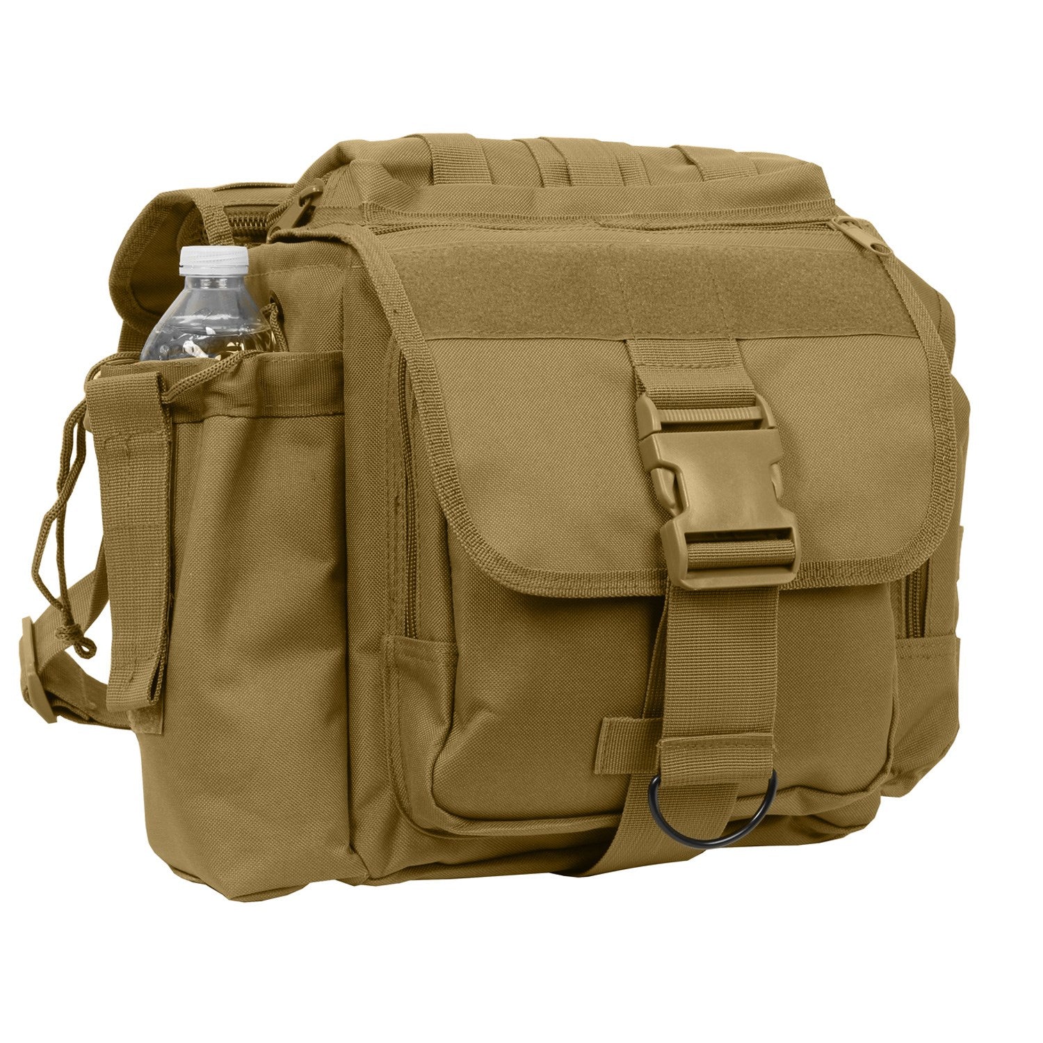 Bolsa táctica ADVANCED XL negra - bandolera vista frontal