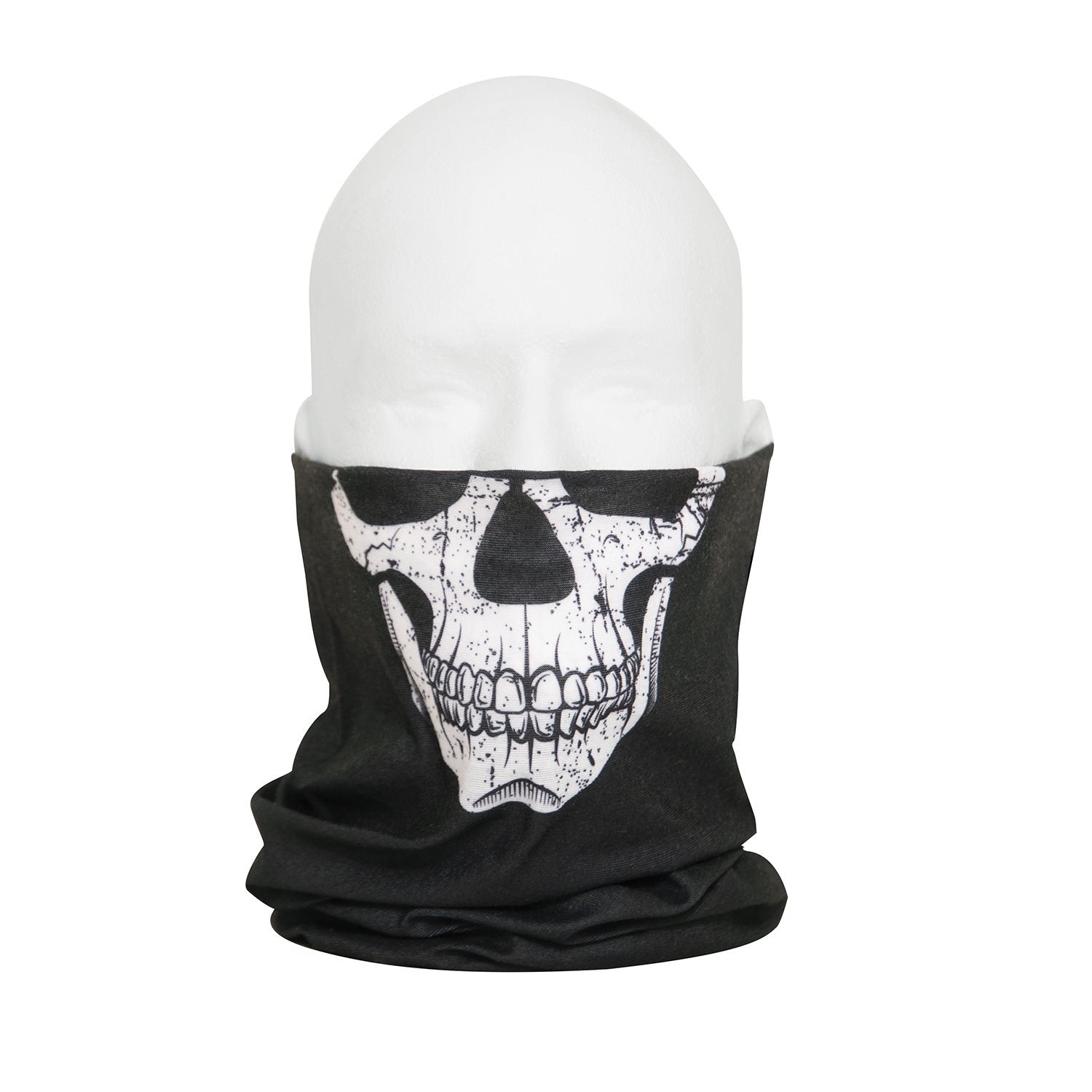 Pañuelo HEADGEAR multifunción negro con calavera