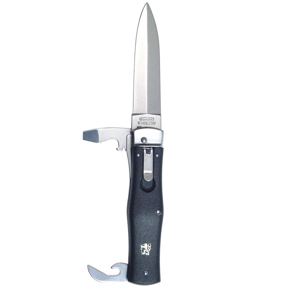 Cuchillo arrojadizo PREDATOR negro, hoja acero inoxidable 420, mango plastico, longitud 120 mm
