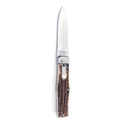 Cuchillo automatico MIKOV PREDATOR con mango de asta y hoja de acero 420