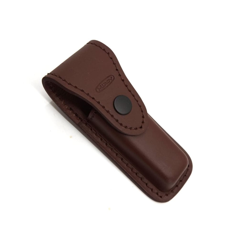 Cuchillo lanzador 4/KP acero 420 mango de asta con funda de cuero