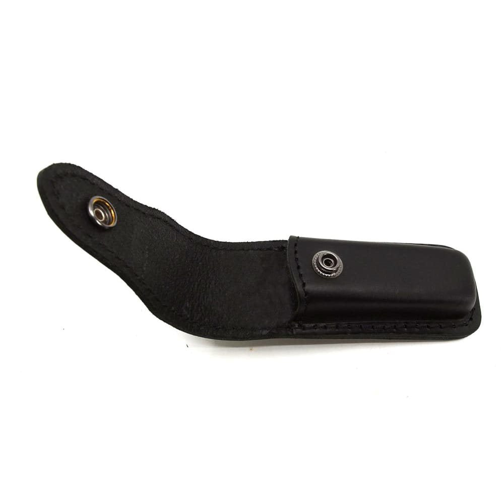 Cuchillo lanzador 2/KP acero inoxidable con empuñadura de cuerno de búfalo y funda de cuero